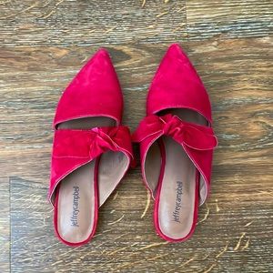 Jeffrey Campbell Charlin Pointed toe suede mules